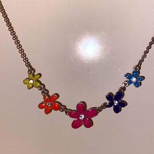 Y2K Flower Necklace 💛🧡💕💜💙